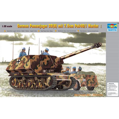 1:35 TRUMPETER KIT German Panzerjager 39H Mit 75 Mm Pak40/3 TR00354