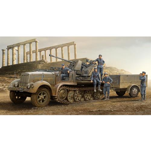 1:35 TRUMPETER KIT German 3.7 Cm Flak 37 Auf Sd.Kfz.7/2 Early Version TR01525