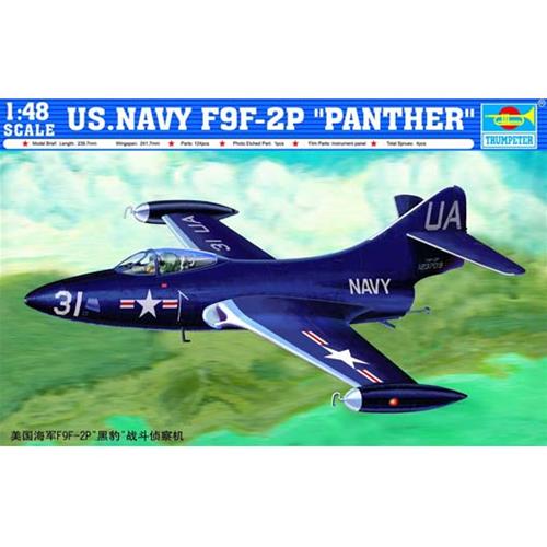 1:48 TRUMPETER KIT Us Navy F9F-2P Panther TR02833