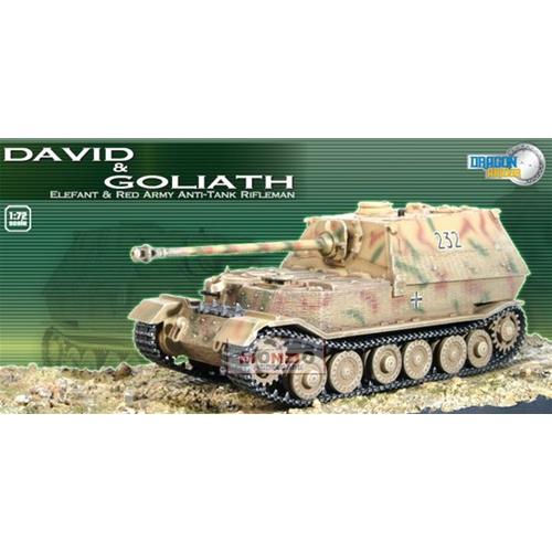 David & Goliath – Elefant & Red Army Anti-Tank Rifleman Montato D60221
