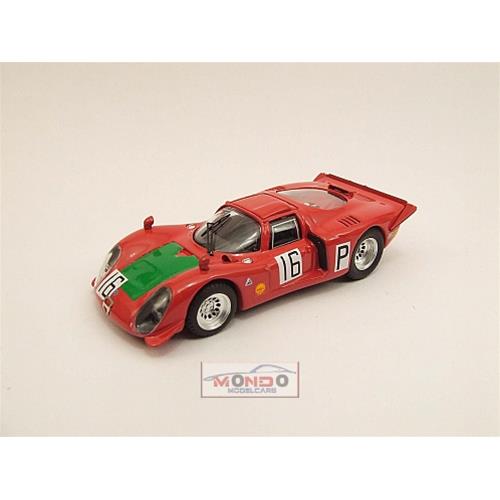 1:43 BEST Alfa Romeo 33.2 #16 Nurburgring 1968 Giunti Galli Red Green BE9402