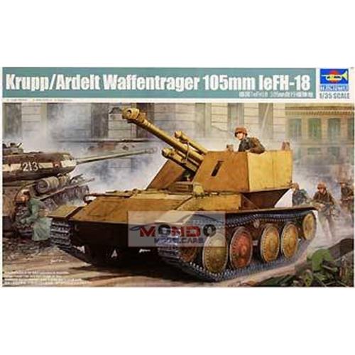 1:35 TRUMPETER KIT Krupp Ardelt Waffentrager 105 Mm Lefh-18 TR01586