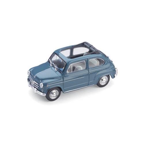 Fiat 600 D Berlina 1960 Trasformabile Aperta Bleu 404 R317-09 Brumm