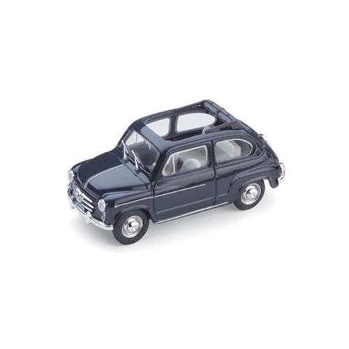 Fiat 600 D Berlina 1960 Trasformabile Aperta Bleu Scuro 456 R317-10 Brumm