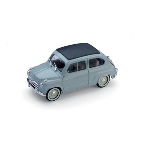 Fiat 600 Convertibile Chiusa 1956 Grigio Perla R249-03