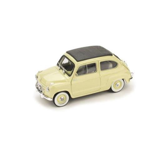 Fiat 600 Convertibile Chiusa 1956 Beige Chiaro R249-09