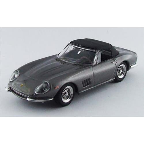 1:43 BEST Ferrari 275 Gtb Spider Cabriolet Closed 1967 Grey Black BE9538