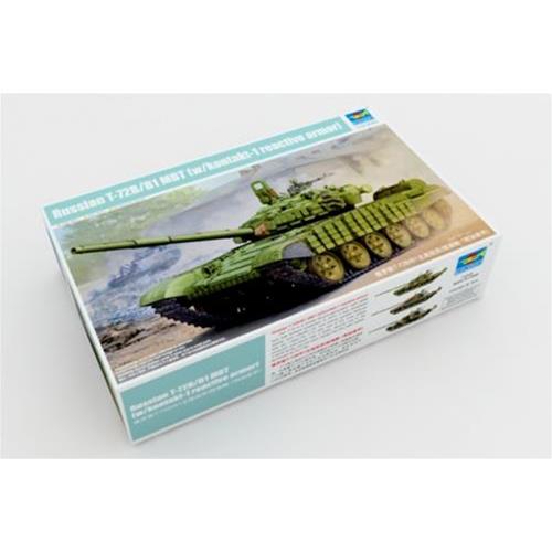 1:35 TRUMPETER KIT Russian T-72B/B1 Mbt With Kontakt-1 Reactive Armor TR05599