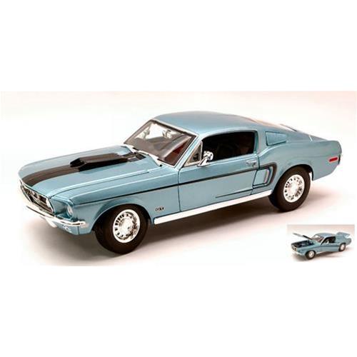 Ford Usa Mustang Gt Coupe Cobra Jet 2-Door 1968 Light Blue MI31167LB