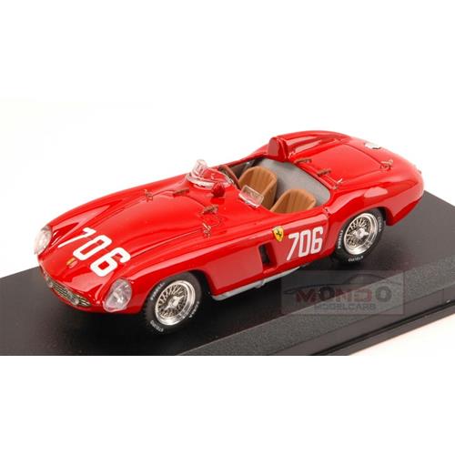 1:43 ART MODEL Ferrari 750 Monza #706 Mille Miglia 1955 Protti Zanini Red ART150
