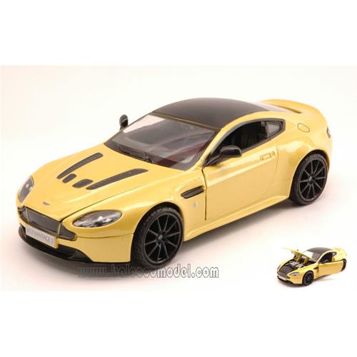 1:24 MOTORMAX Aston Martin V12 Vantage S 2010 Yellow Met MTM79322Y