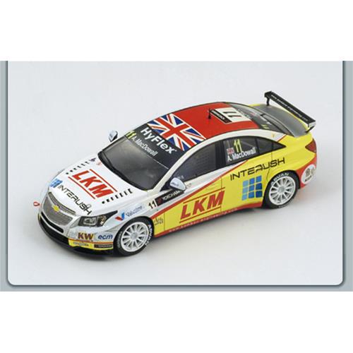 Chevrolet Cruze 1.6T #11 Macau Wtcc 2012 A.Macdowall White Yellow Red S2492