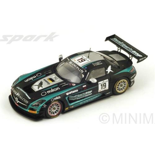 Mercedes Benz Sls Amg Gt3 Team Black Falcon #19 Spa 2014 A.Al Faisal H.Haupt A.Simonsen Black Green SB092