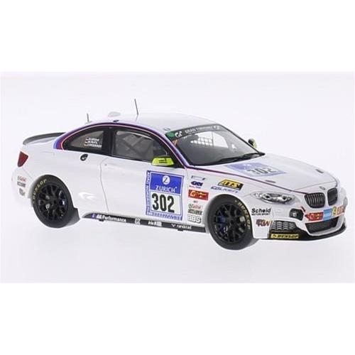 Bmw 2-Series M235I Adac Team Scheid-Partl Motorport #302 Nurburgring 2014 H.Grohs J.Weidinger M.Partl White SG166
