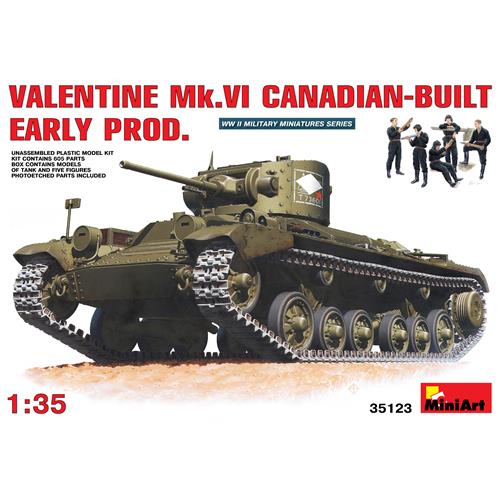 Valentine Mk 6. Canadian – Built Early Prod. Kit MIN35123