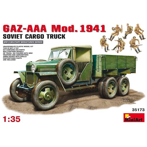 Gaz-Aaa  Cargo Truck Mod. 1941 Include 6 Figure Kit MIN35173