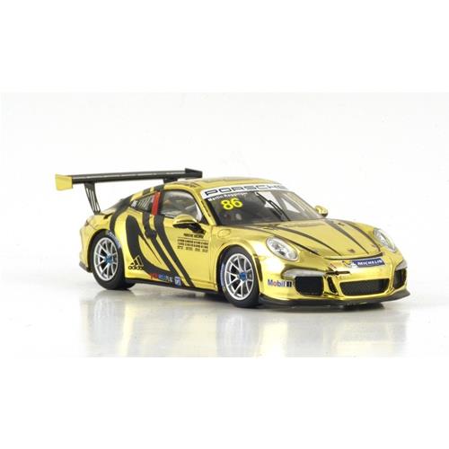 Porsche 911 991 Gt3 Cup Team Porsche Holding #86 Pcca 2014 M.Ragginger Gold Plated Black SA063