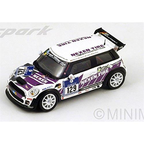 Mini Cooper Jcw #129 Le Mans Nurburgring 2013 R.Zensen J.Dercks L.Wilms C.Peter White Violet SG097