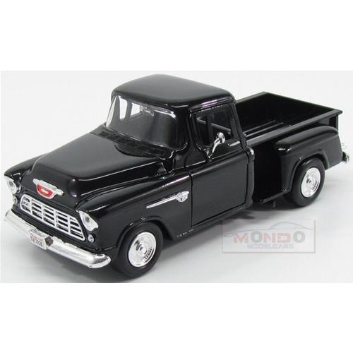 1:24 MOTORMAX Chevrolet Chevy Stepside 5100 Pick-Up 1955 Black MTM73236BK