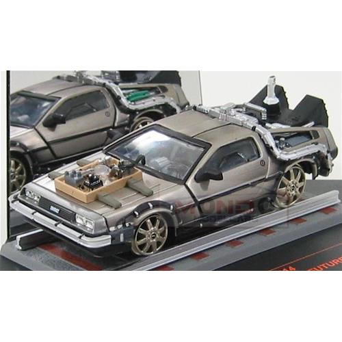 De Lorean Time Machine Ritorno Al Futuro 3 Back To The Future 3 (Railway Su Ferrovia) Silver VE24014