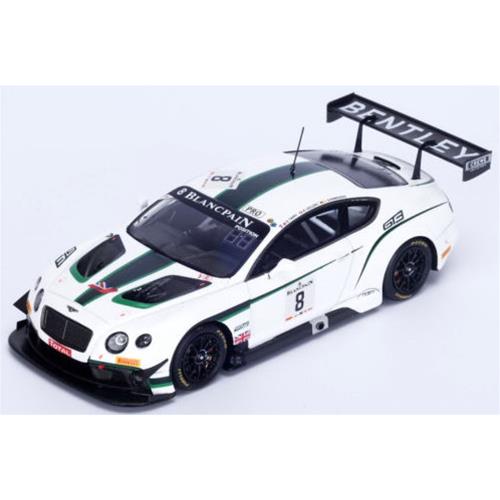 Bentley Continental Gt3 #8 24H Spa 2014 White Green SB079