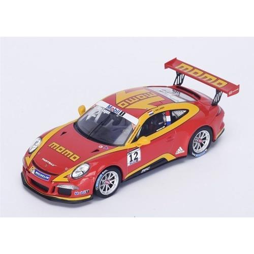Porsche 911 991 Gt3 #12 Supercup Mobil 1 2015 Jaap Van Lagen Red Orange SI003