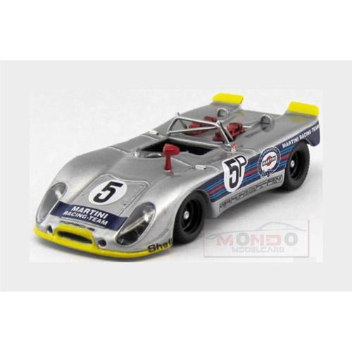 1:43 BEST Porsche 908/02 Flunder Spider #5 Test 1000Km Nurburgring 1971 Von Hohenzollem Von Bayern Silver BE9639