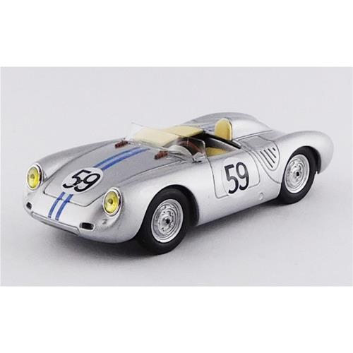 Porsche 550Rs Spider #59 24H Le Mans 1958 Schiller Tot Silver BE9652
