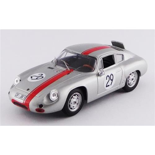 Porsche 356B Carrera Abarth #29 1000Km Nurburgring 1963 Rank Wutherich Silver Red BE9655