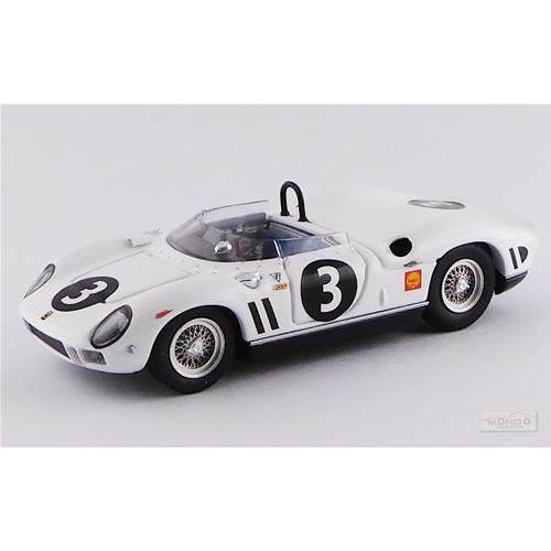FERRARI 330P Spider Ch.0818 #3 Canada Mosport Gp 1964 L.Scarfiotti White ART362