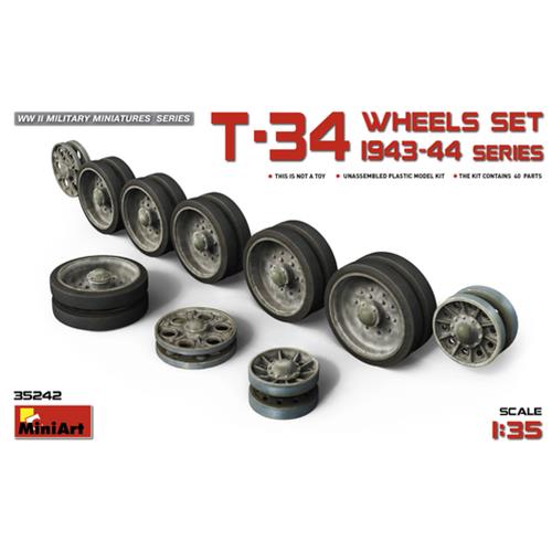 T-34 Wheels Set 1943-44 Series Kit MIN35242