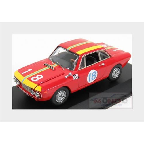 Lancia Fulvia Coupe 1.3 Hf #18 Winner Class Gt 1.3 Targa Florio 1966 Cella Marzi Red BE9660