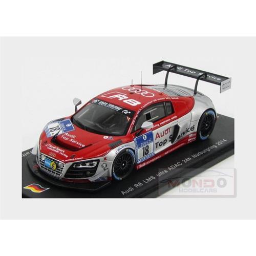 Audi R8 Lms Ultra #18 Adac 24H Nurburgring 2014 R.Frey Ch.Frankenhout D.Bastien Ch.Bollrath Red Silver SG141