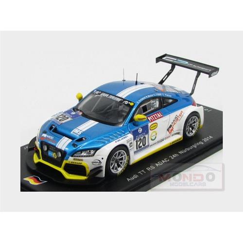 Audi Tt Rs #120 Adac 24H Nurburgring 2014 D.Schmid Tiger Christopher R.Botor C.Kletzer Light Blue Met White SG140
