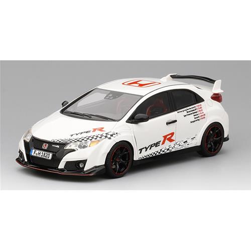 Honda Civic Type R 2016 Five European Tracks Front-Wheel Drive Record True Scale Miniatures TSM430243