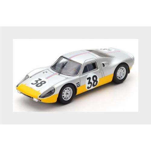 Porsche 904 #38 24H Le Mans 1965 J.Dewez J.Kerguen Silver Yellow S4683