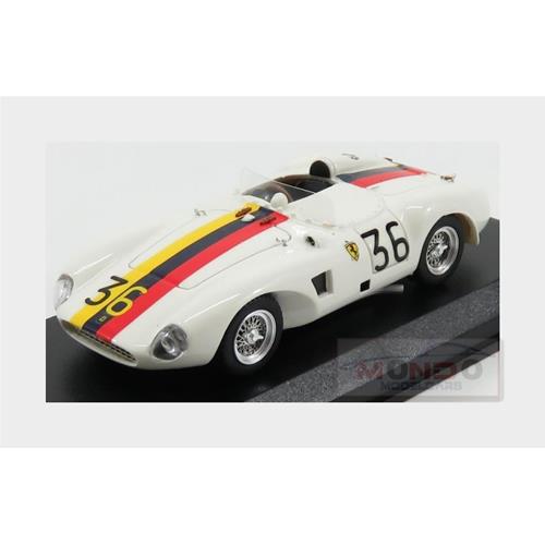 Ferrari 625Lm Spider Ch.0637 #36 Venezuela Gp 1956 P.Drogo White ART384