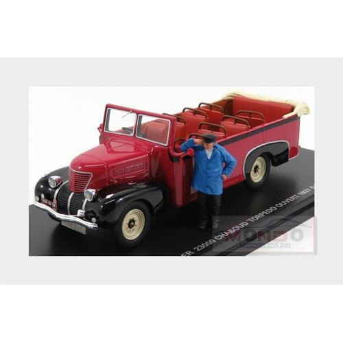 Rochet-Schneider 23000 Chaboud Torpedo Ouvert Autobus Open 1937 Red Black PE317