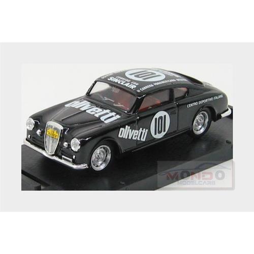 1:43 BRUMM Lancia Aurelia B20 Coupe #101 Carrera Panamericana Mexico 1951 G.Bracco Black R097