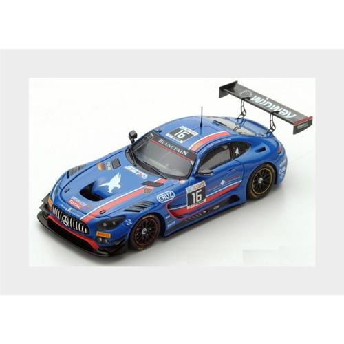 Mercedes Benz Amg Gt3 Team Black Falcon #16 24H Spa 2017 O.Morley M.Toril M.Kirschhofer M.Gotz Blue Black SB148
