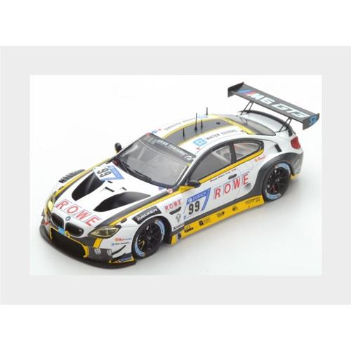 Bmw 6-Series M6 Gt3 Team Rowe Racing #99 24H Nurburgring 2017 P.Eng M.Martin M.Basseng White Yellow SG363