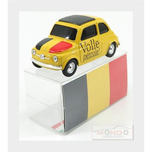 Fiat 500 Brums Belgio Volle Petrole ! 2018 Yellow BR061