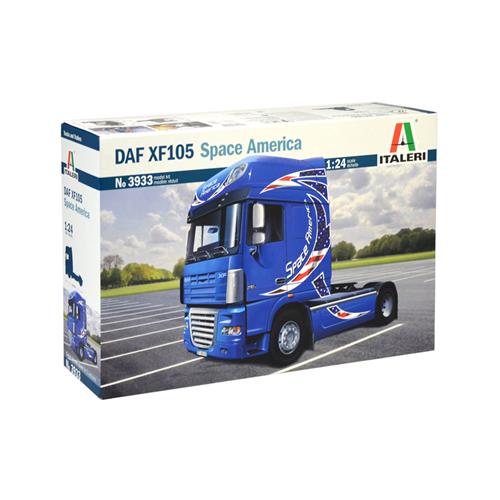 1:24 ITALERI Daf Xf105 510 Space America Tractor Truck 2-Assi 2011 Kit IT3933