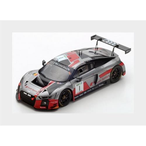 Audi R8 Lms Team Audi Sport Team Wrt #1 6Th 24H Spa 2017 A.Garcia N.Muller R.Rast Silver Black SB143