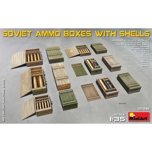 Soviet Ammo Boxes W/Shells Kit MIN35261