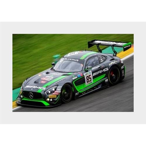 Mercedes Benz Amg Gt3 Team Htp Motorsport #85 7Th 24H Spa 2017 E.Sandstrom F.Schiller D.Baumann Black Green SB144