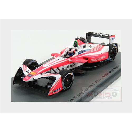 Mahindra Formula-E M3 Electro Team Mahindra Racing #19 Berlin Gp 2016-2017 F.Rosenqvist White Red S5903