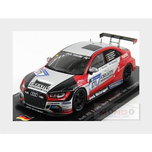 Audi A3 Rs3 Lms Team Bonk Motorsport #171 Nurburgring 2017 M.Bonk V.Piepmeyer A.Burghardt A.Montmann Red White Black SG304