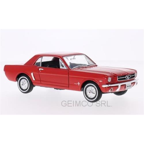 1:24 WELLY Ford Usa Mustang 1/2 Coupe 1964 Red WE22451R