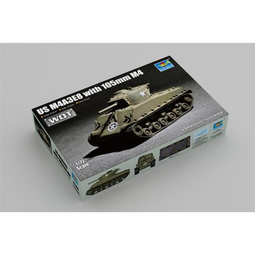 1:72 TRUMPETER KIT Us M4A3E8 With 105Mm M4 TR07168